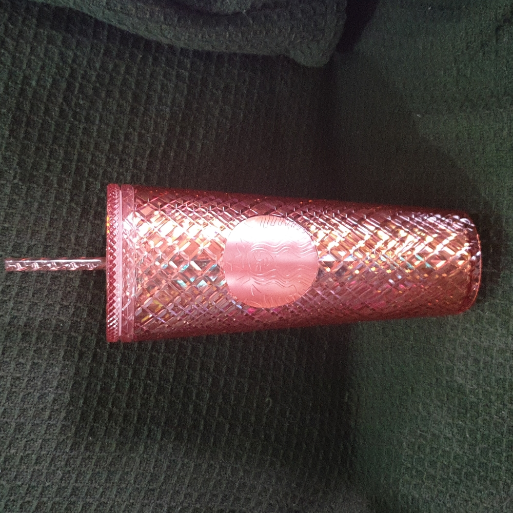 Starbucks Brand New Rose Gold Jewelled Venti Tumbler